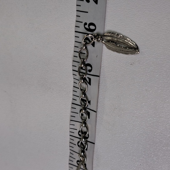 Silvertone concho Necklace 23" to 26" - Picture 5 of 10